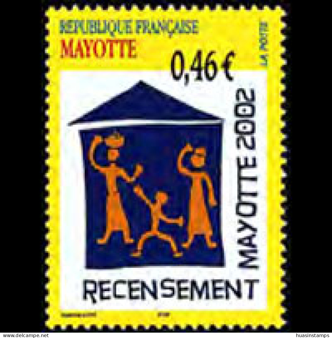 MAYOTTE 2002 - Scott# 179 Census Set Of 1 MNH - Autres & Non Classés