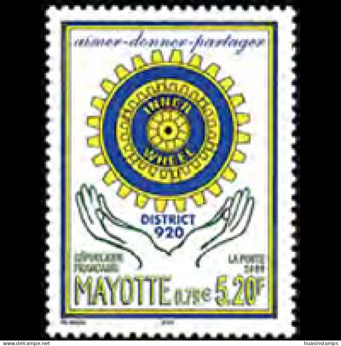 MAYOTTE 2000 - Scott# 135 Rotary District Set Of 1 MNH - Sonstige & Ohne Zuordnung