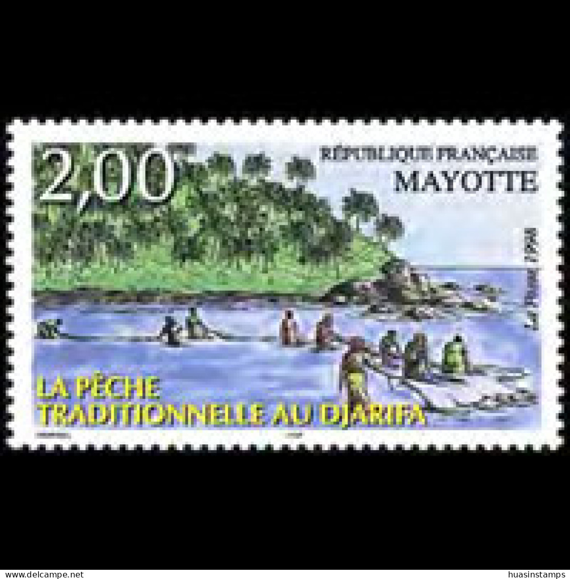 MAYOTTE 1998 - Scott# 109 Trad.Fishing Set Of 1 MNH - Autres & Non Classés