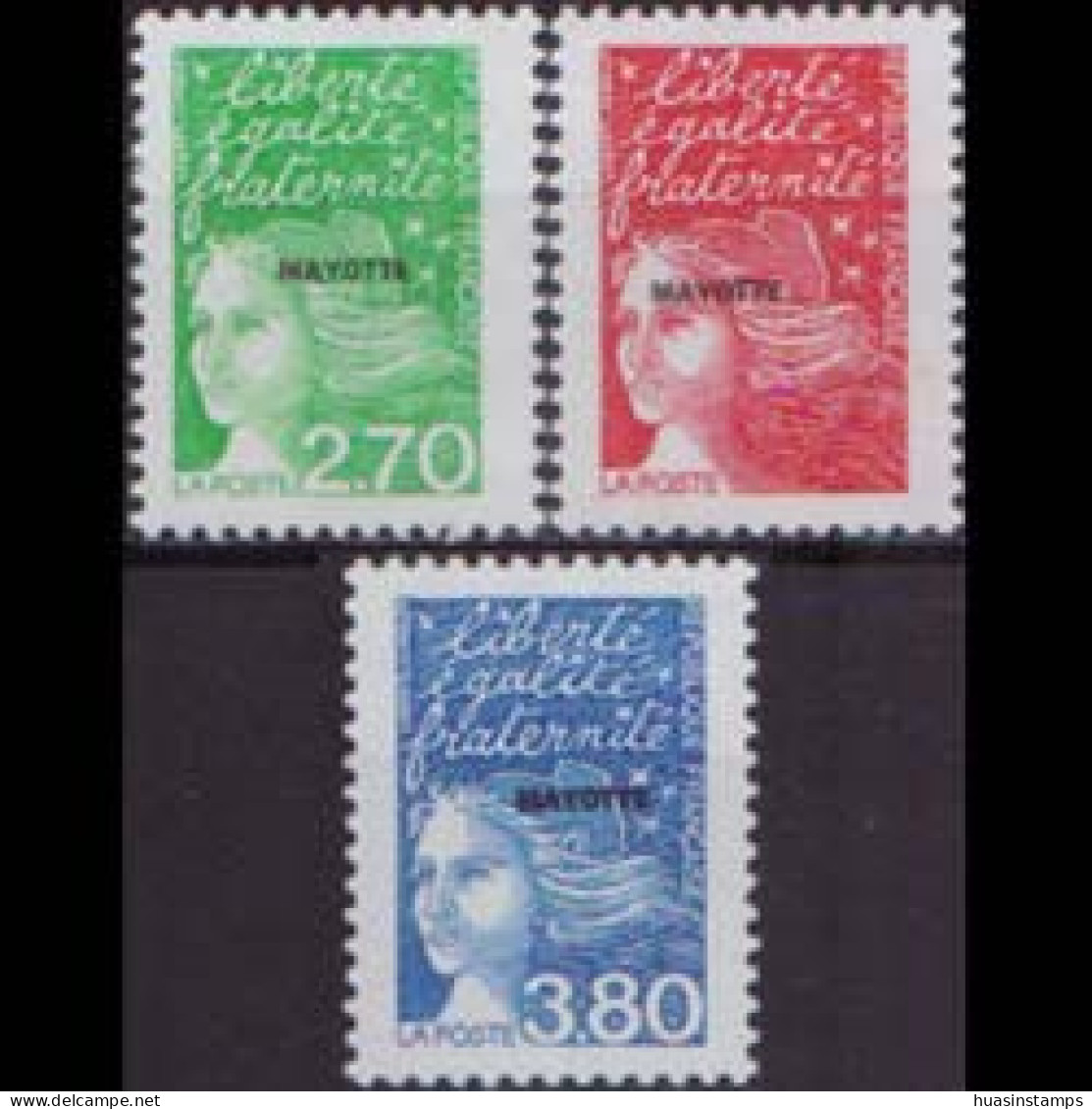 MAYOTTE 1997 - Scott# 95-7 Mariann Opt. Set Of 3 MNH - Sonstige & Ohne Zuordnung