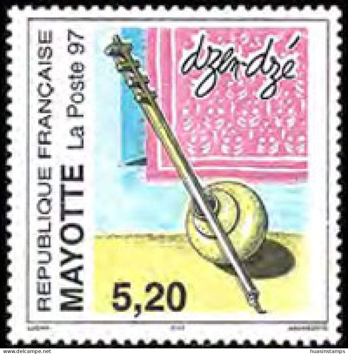 MAYOTTE 1997 - Scott# 88 Musical Instrument Set Of 1 MNH - Other & Unclassified