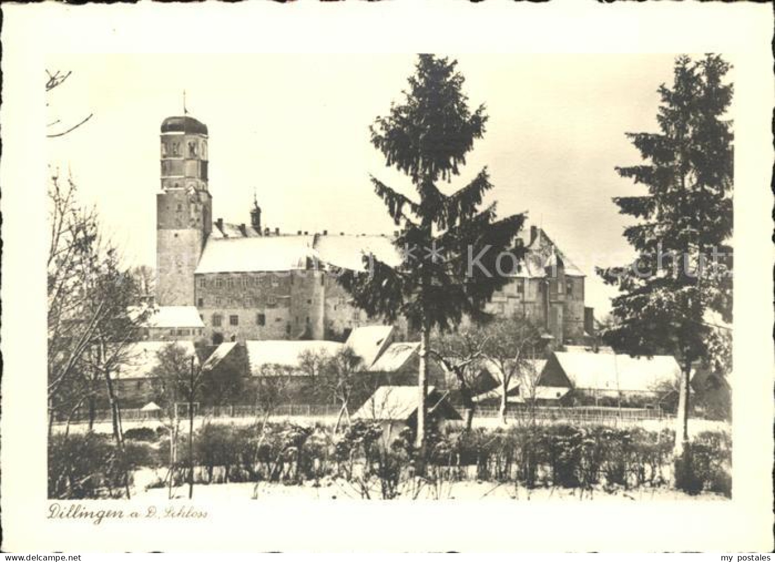 41783850 Dillingen Donau Schloss Im Winter Dillingen Donau - Dillingen