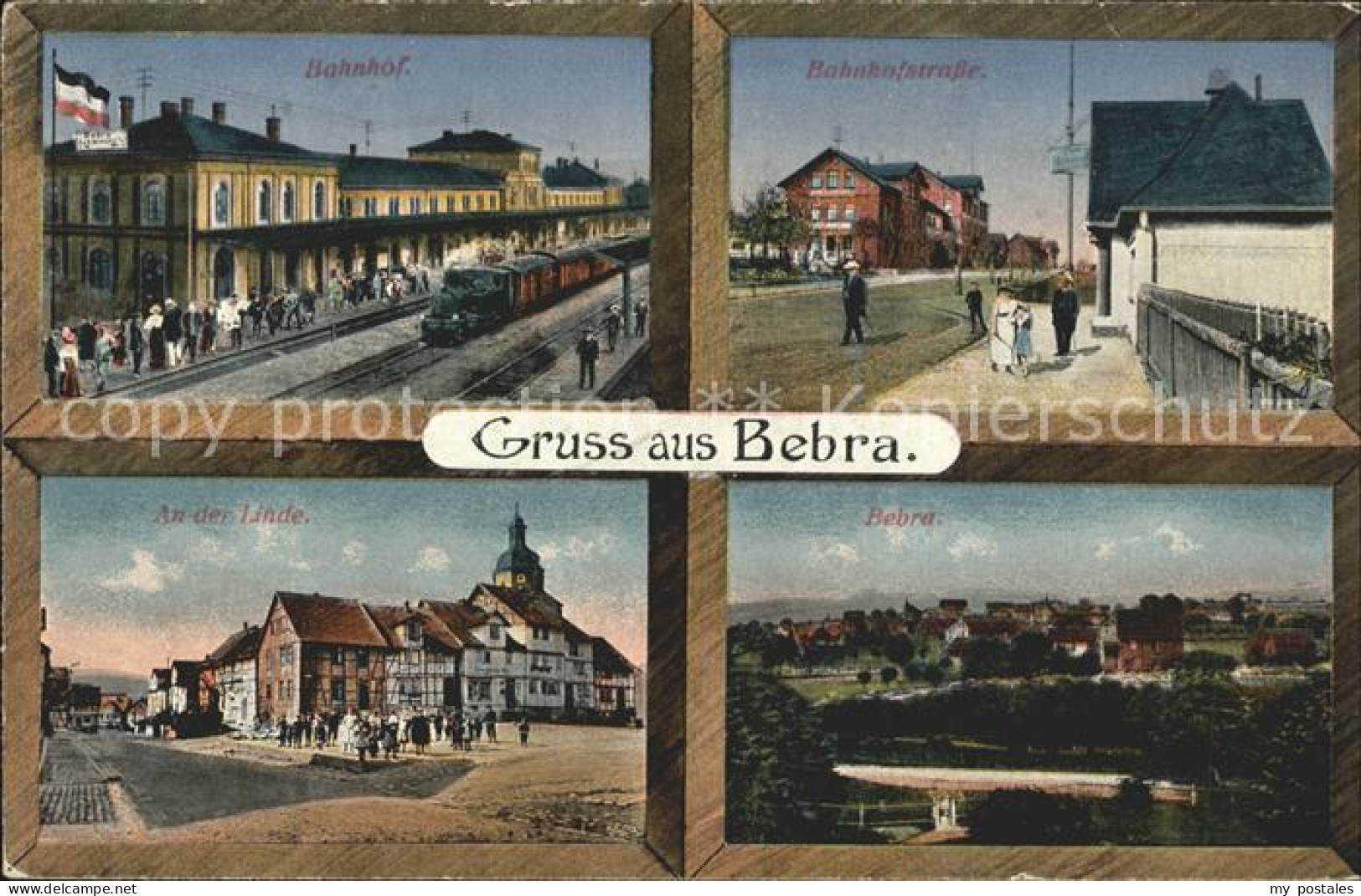 41781917 Bebra Bahnhof Dampflokomotive Bahnhofstrasse An Der Linde Bebra - Bebra