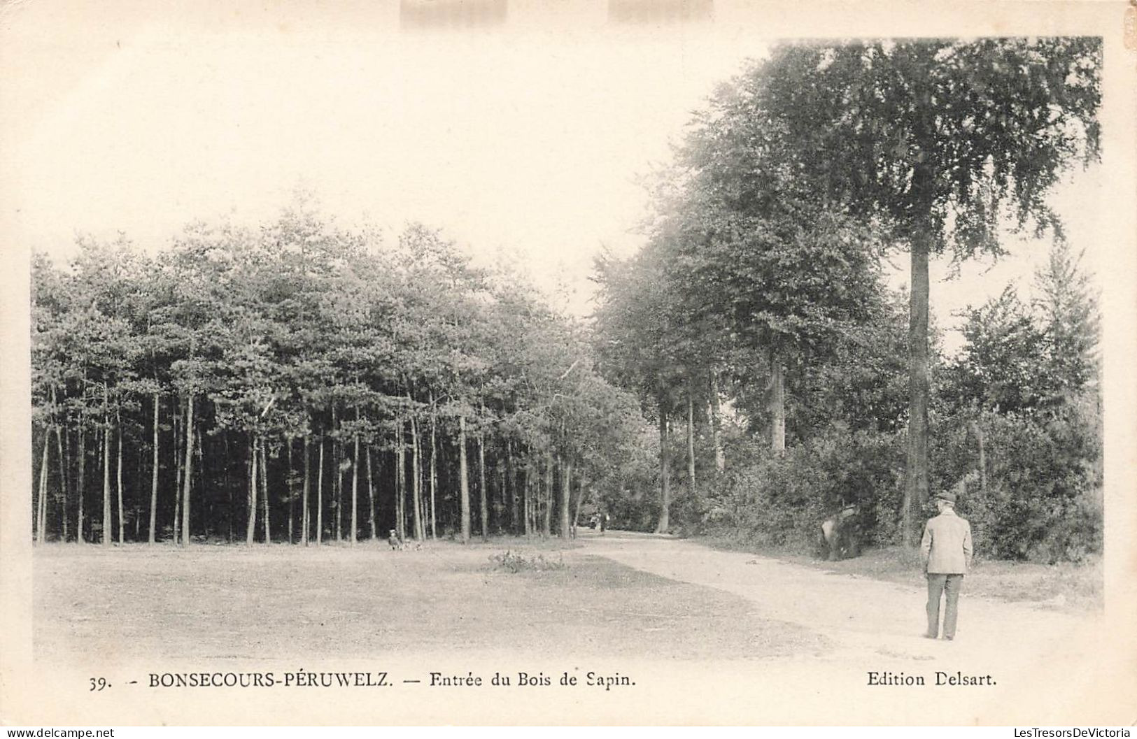 BELGIQUE - Péruwelz - Bonsecours - Entrée Du Bois De Sapin - Edition Delsart - Dos Non Divisé - Carte Postale Ancienne - Peruwelz