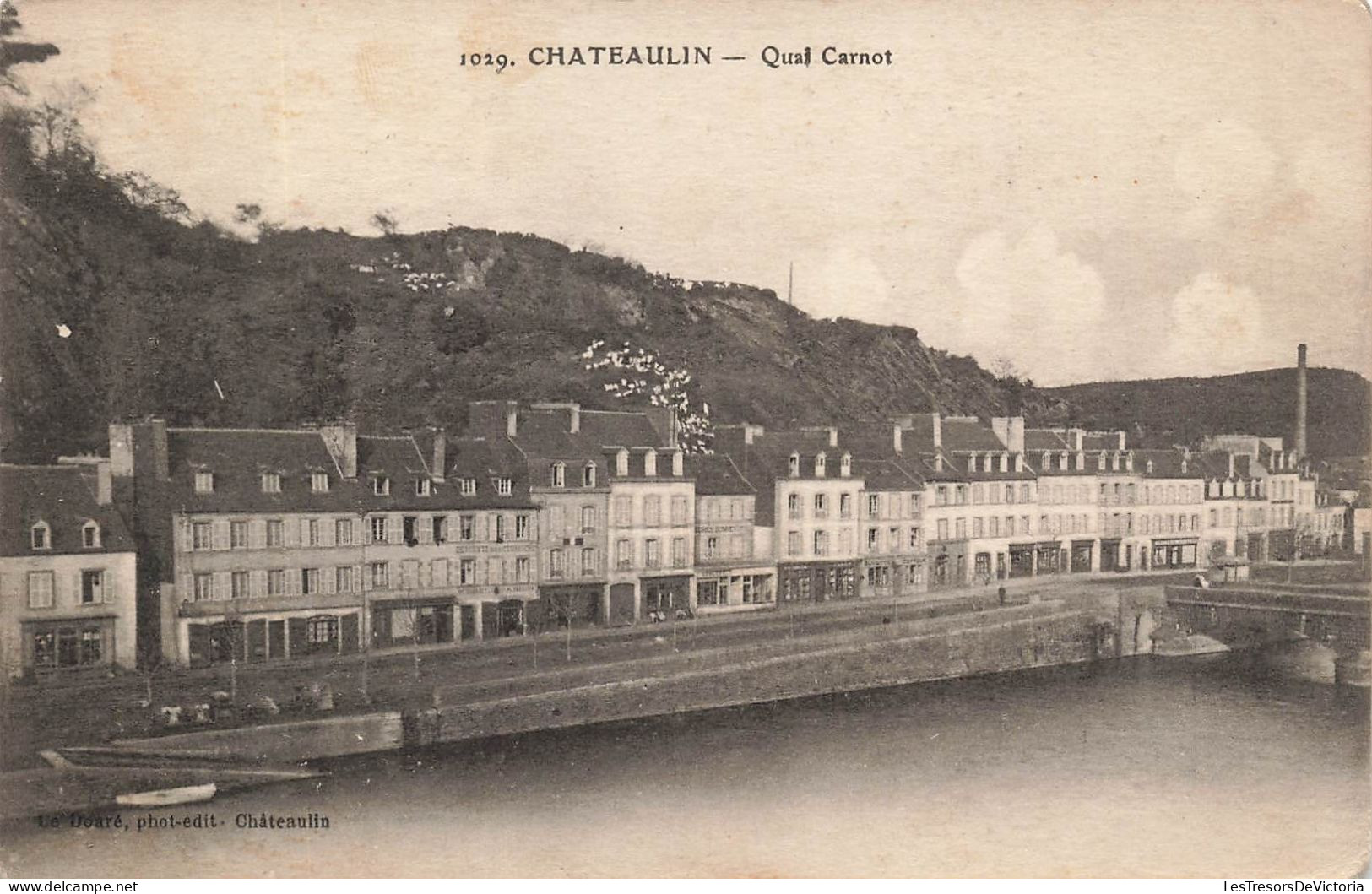 FRANCE - Châteaulin - Vue Sur Le Quai Carnot - Carte Postale Ancienne - Châteaulin