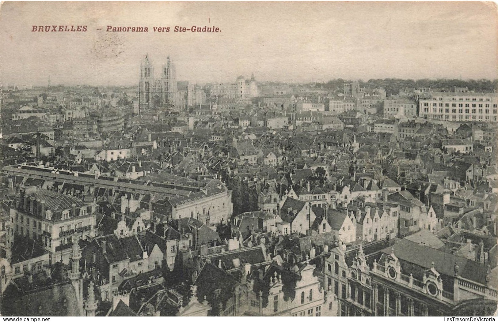 BELGIQUE - Bruxelles - Panorama Vers Sainte Gudule - Carte Postale Ancienne - Sonstige & Ohne Zuordnung