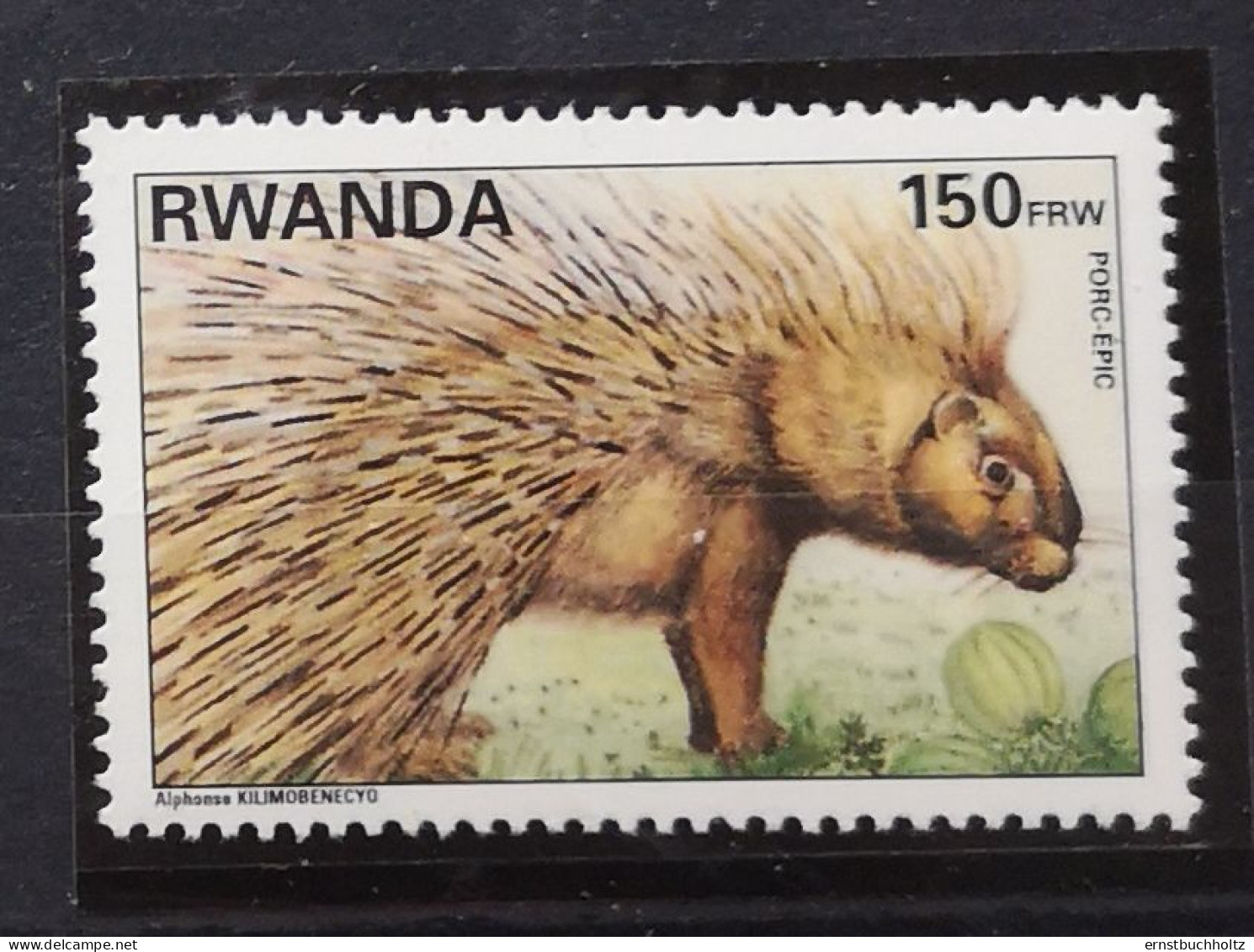 Ruanda 1995 Stachelschwein Mi 1461/64** Nur 1v Säuger Im Angebot - Nuevos