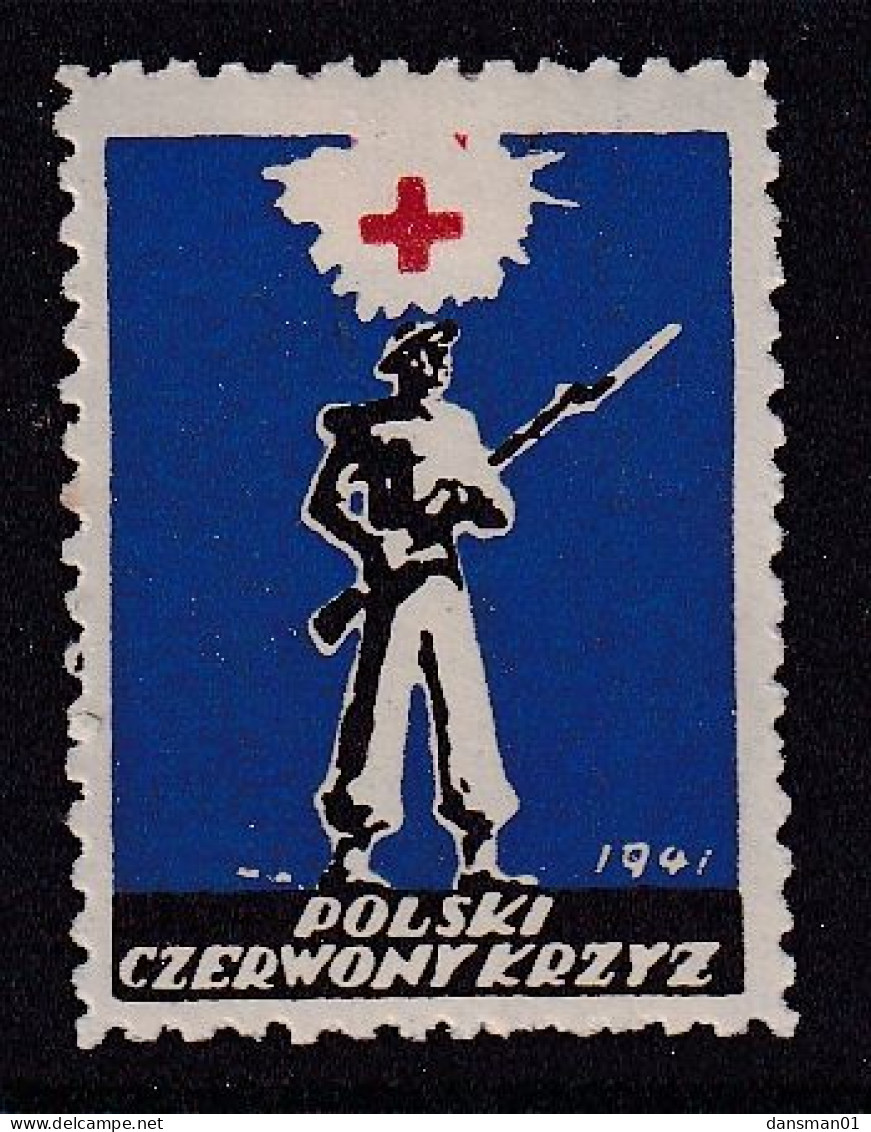 POLAND 1941 Field Post Red Cross Seals Mint Hinged - Vignette Della Liberazione