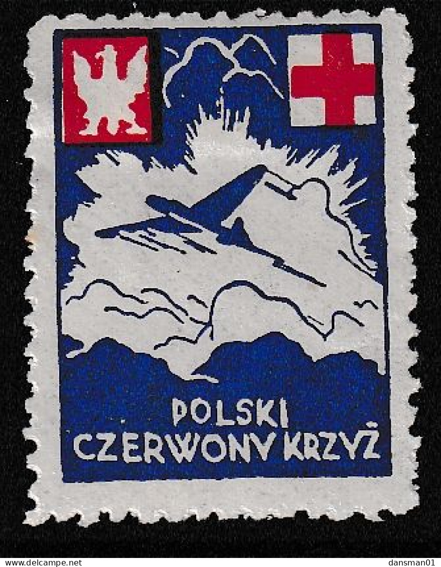 POLAND 1942 Field Post Red Cross Seals Mint Hinged - Vignettes De La Libération