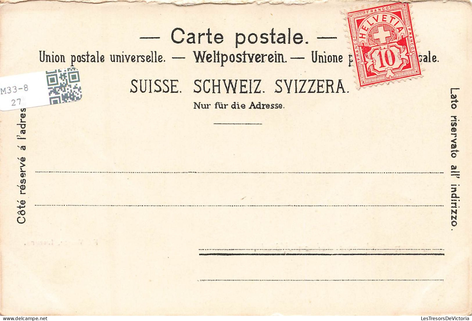 SUISSE - Rürgenstock Mit Beiden Hôtels - Dos Non Divisé - Carte Postale Ancienne - Sonstige & Ohne Zuordnung