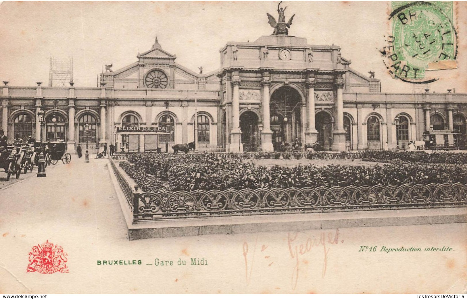 BELGIQUE - Bruxelles - Gare Du Midi - Carte Postale Ancienne - Autres & Non Classés