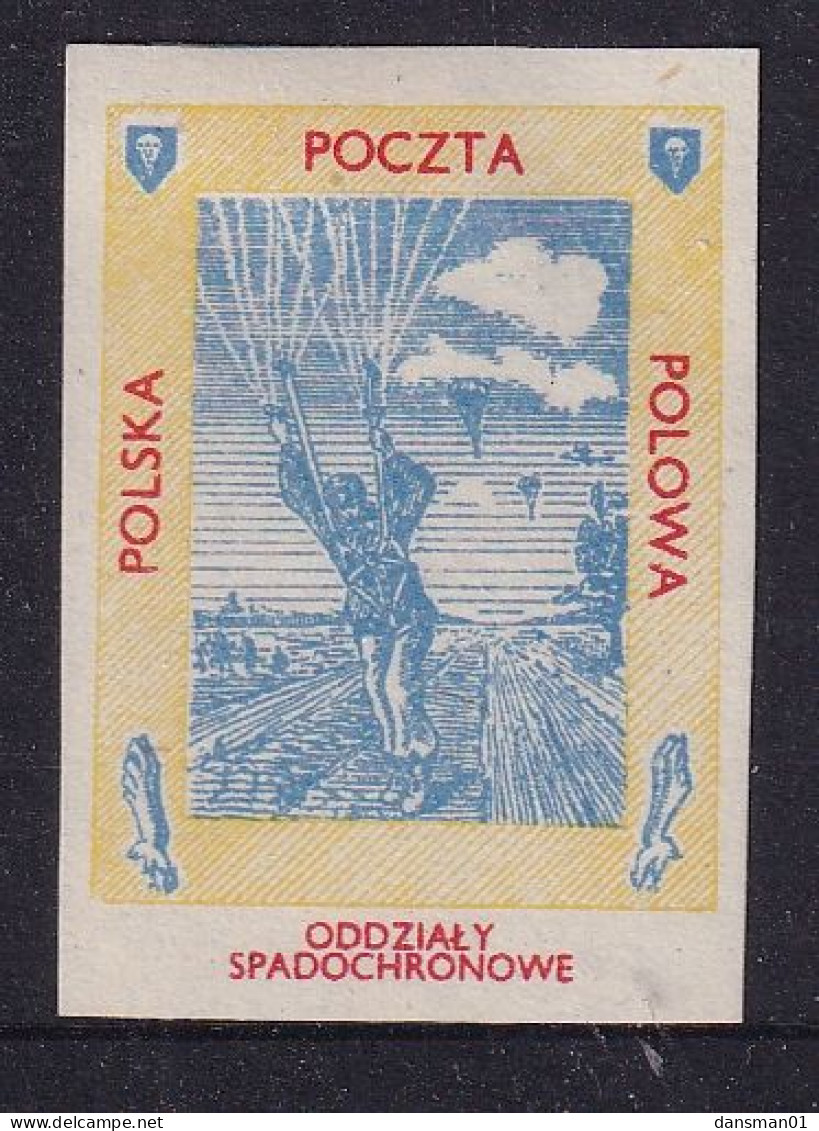 POLAND 1943 Field Post Seals Parachutist Smith FP3A Mint Hinged - Verschlussmarken Der Befreiung