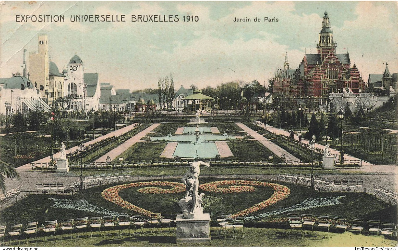 BELGIQUE - Bruxelles -  Exposition Universelle 1910 - Jardin De Paris - Carte Postale Ancienne - Expositions Universelles