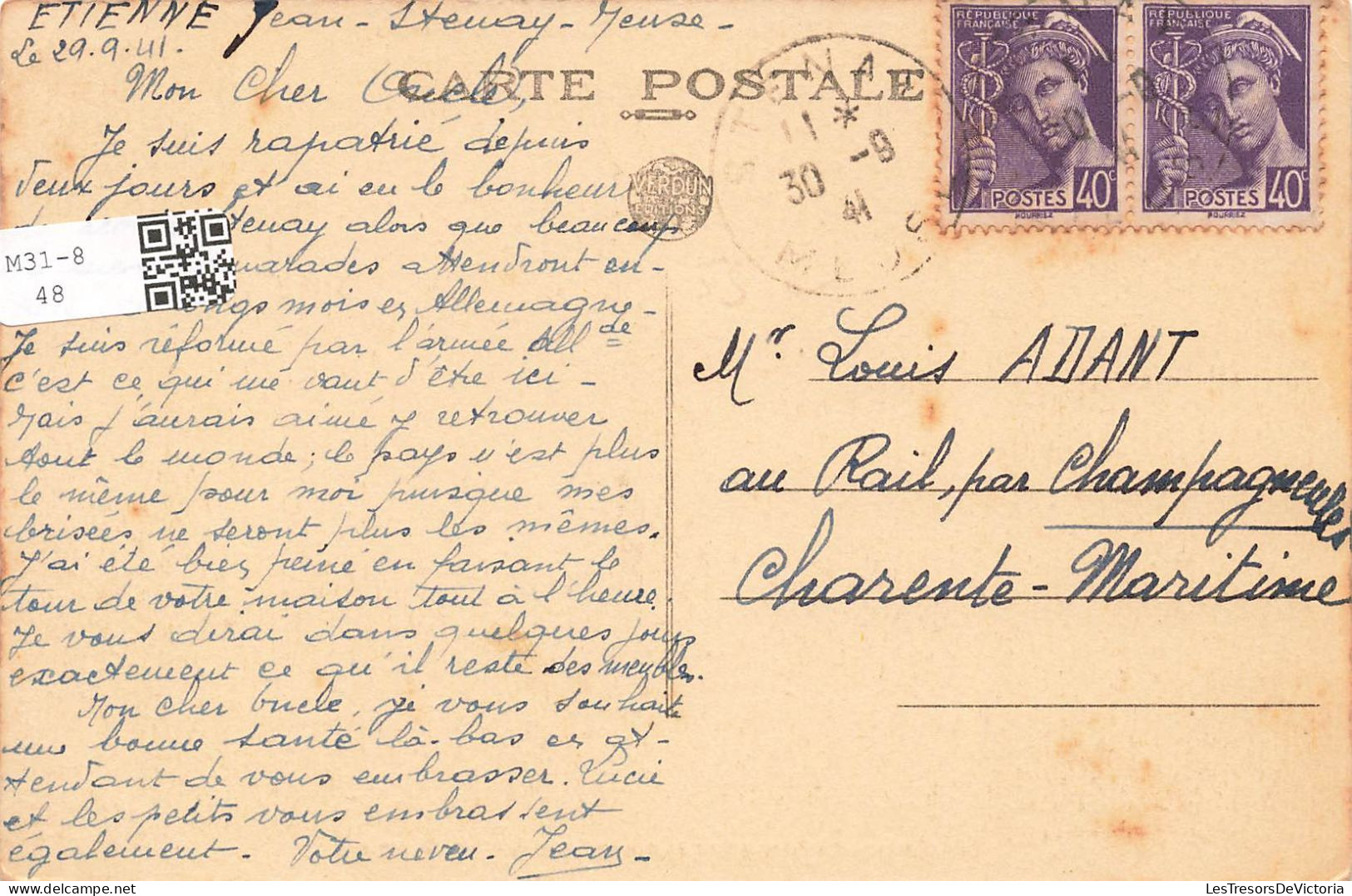 FRANCE - Stenay - Vue Générale Du Château Des Tilleuls - Carte Postale Ancienne - Stenay