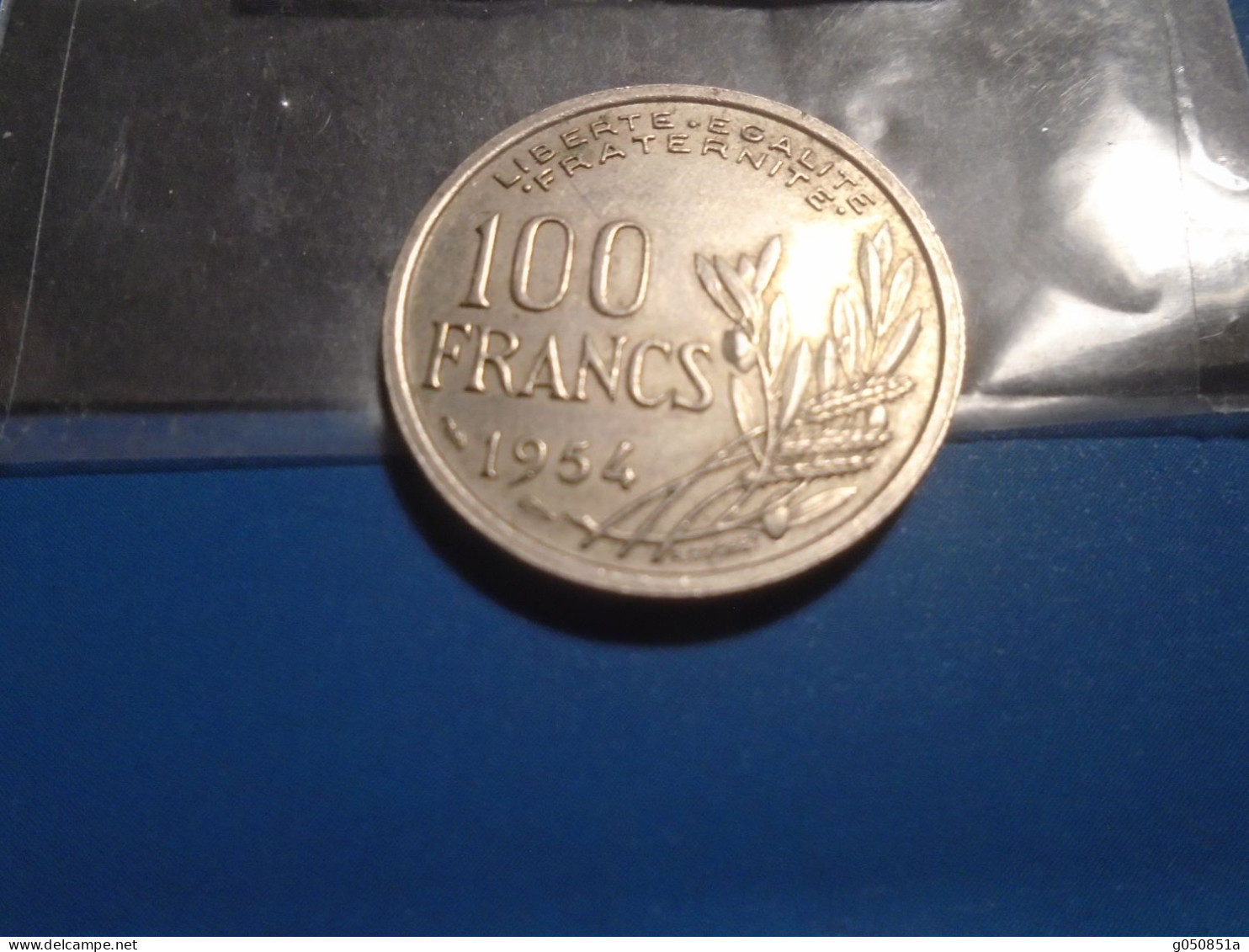 1954- LOT N° 14  -Piece 100 Francs Type COCHET 3 Photos - 100 Francs