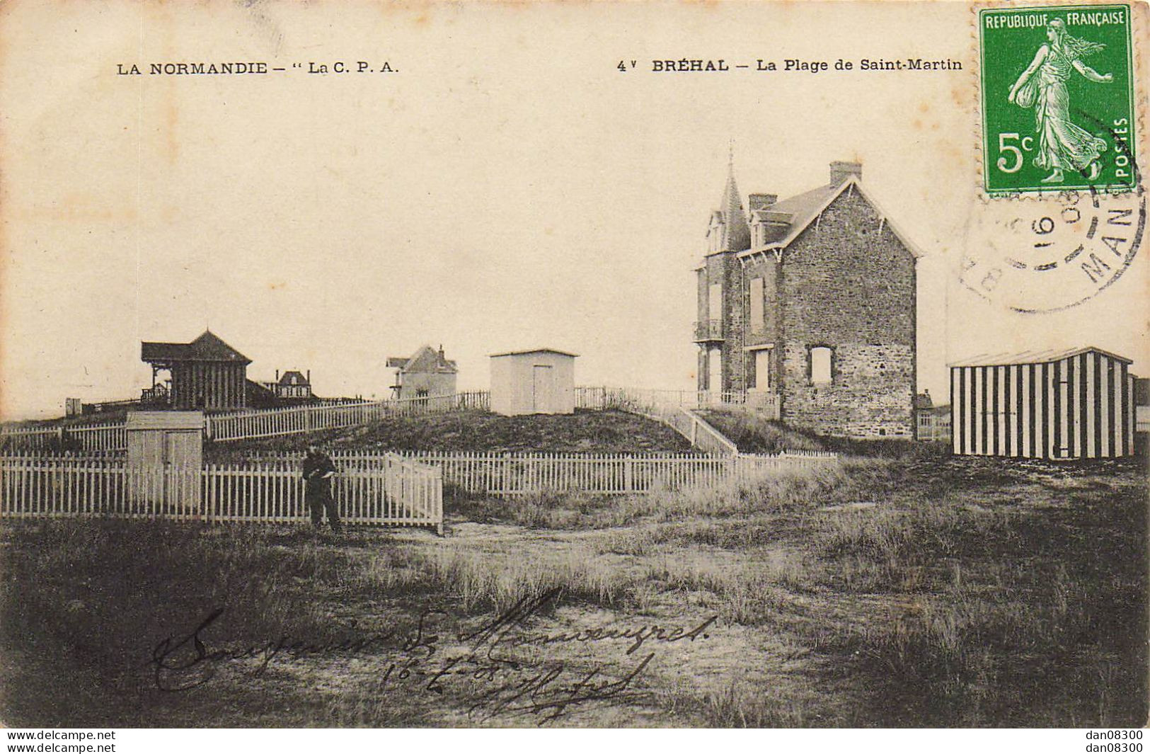 50 BREHAL LA PLAGE DE SAINT MARTIN CARTE N° 4 - Brehal