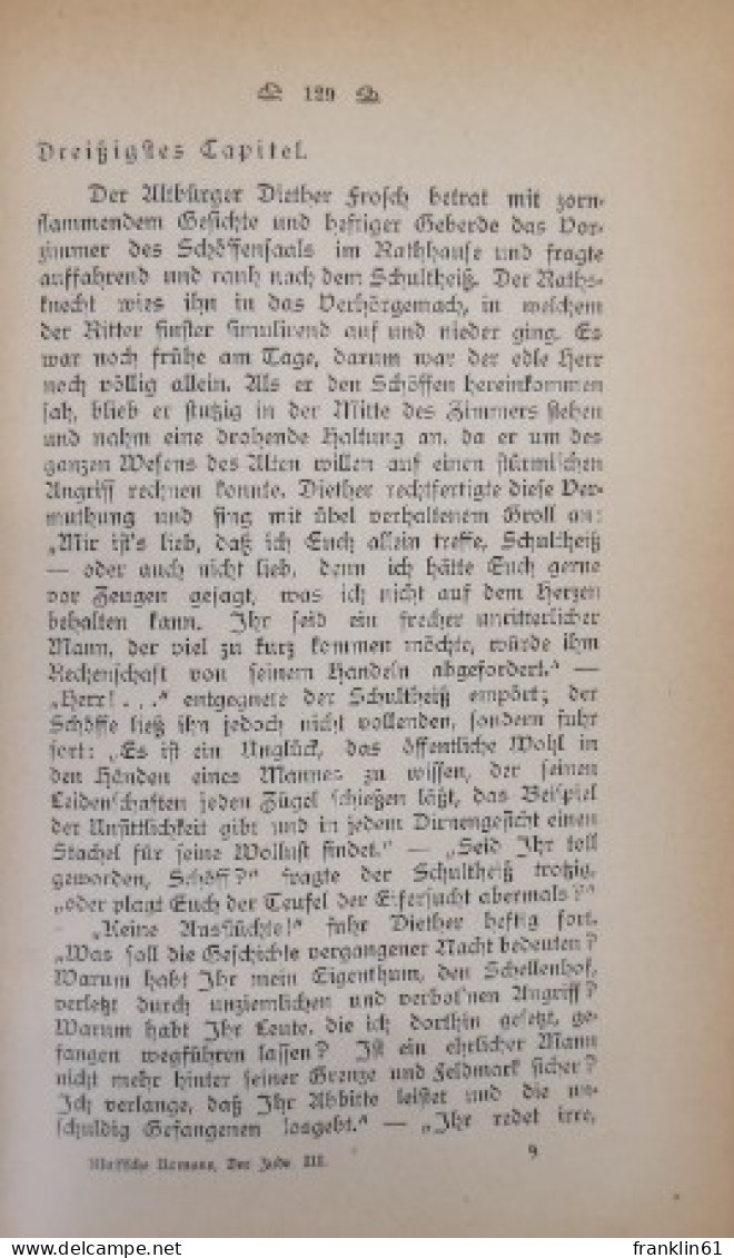 Der Jude. Deutsches Sittengemälde Aus Der Ersten Hälfte Des Fünfzehnten Jahrhunderts. Band III. - Gedichten En Essays