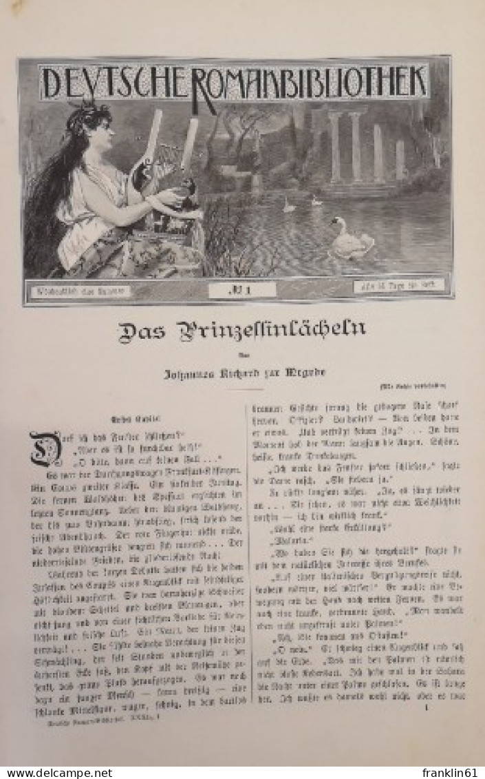 Deutsche Roman-Bibliothek. 31. Jahrgang. Erster Band. - Sonstige & Ohne Zuordnung