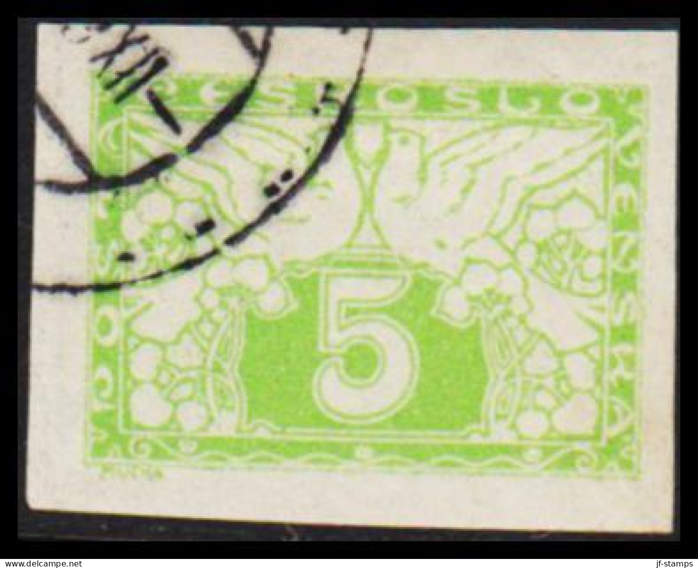 1919. CESKOSLOVENSKO. EXPRESS. Doves. 5 Heller.  (Michel 12) - JF540198 - Used Stamps