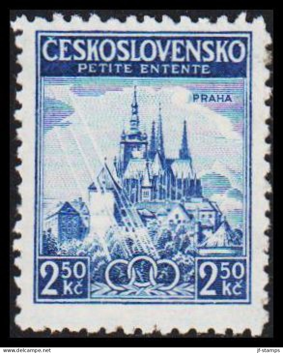 1937. CESKOSLOVENSKO. Small Entente 2,50 Kc, Never Hinged.  (Michel 376) - JF540247 - Unused Stamps