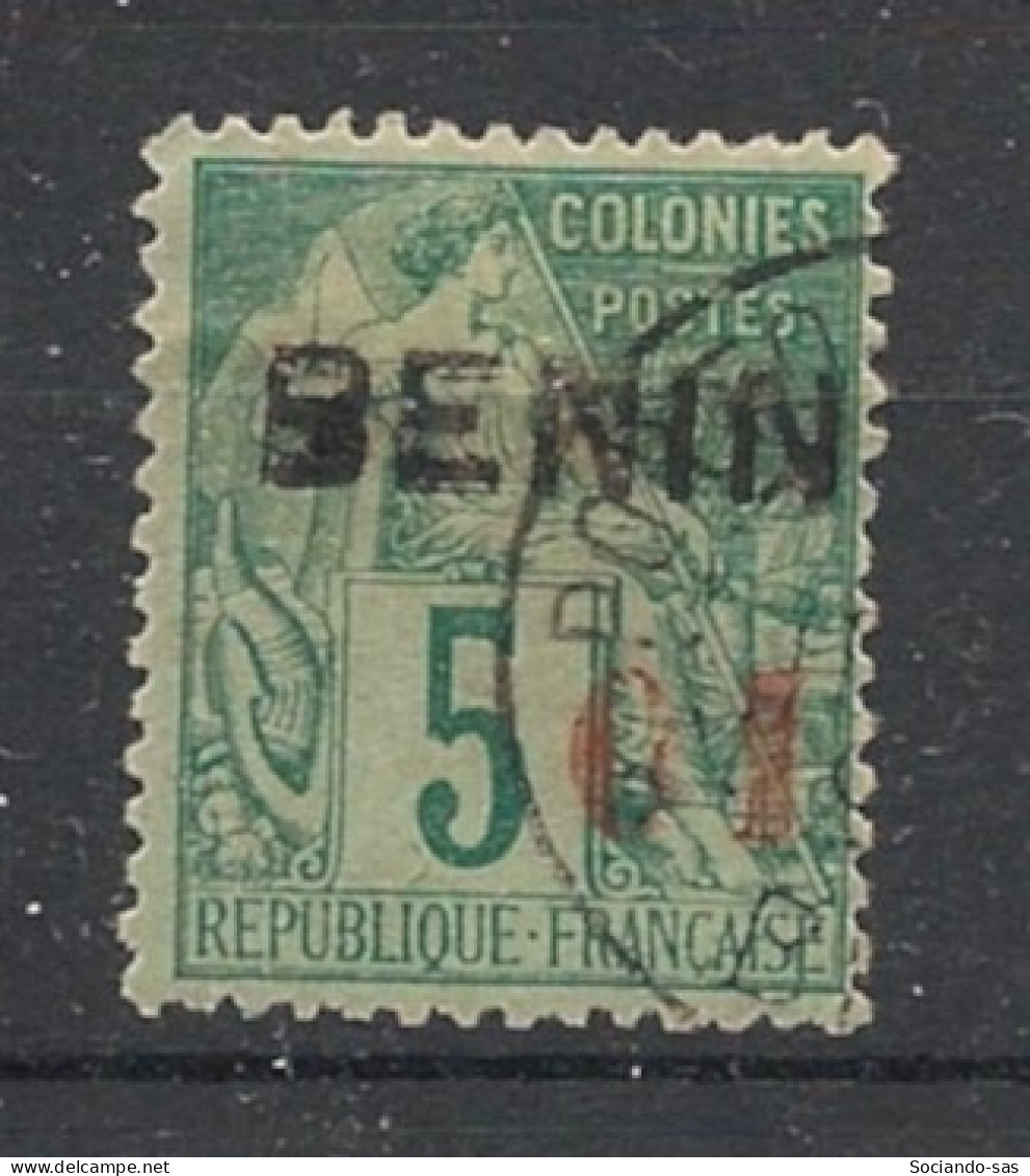 BENIN - 1892 - N°YT. 14 - Type Alphée Dubois 01 Sur 5c Vert - Oblitéré / Used - Gebruikt