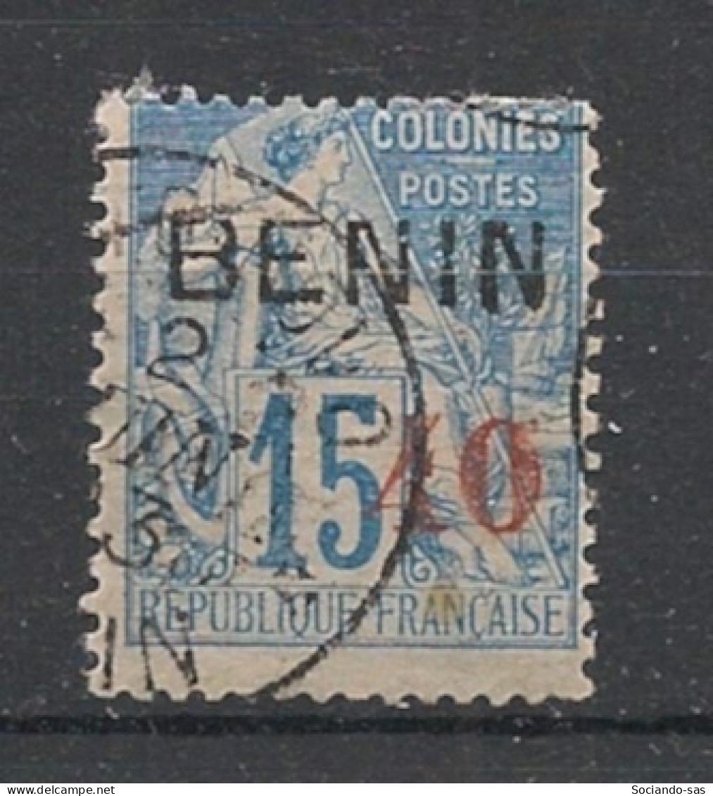 BENIN - 1892 - N°YT. 15 - Type Alphée Dubois 40 Sur 15c Bleu - Oblitéré / Used - Usados