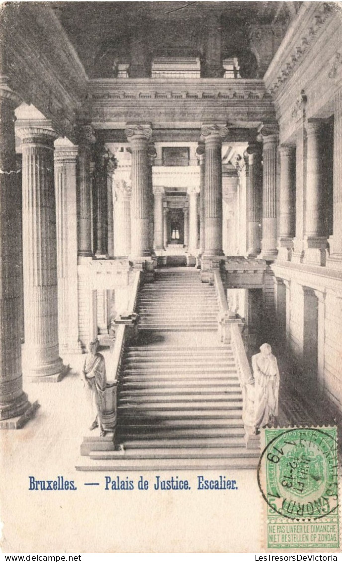 BELGIQUE - Bruxelles - Palais De Justice - Escalier - Carte Postale Ancienne - Autres & Non Classés