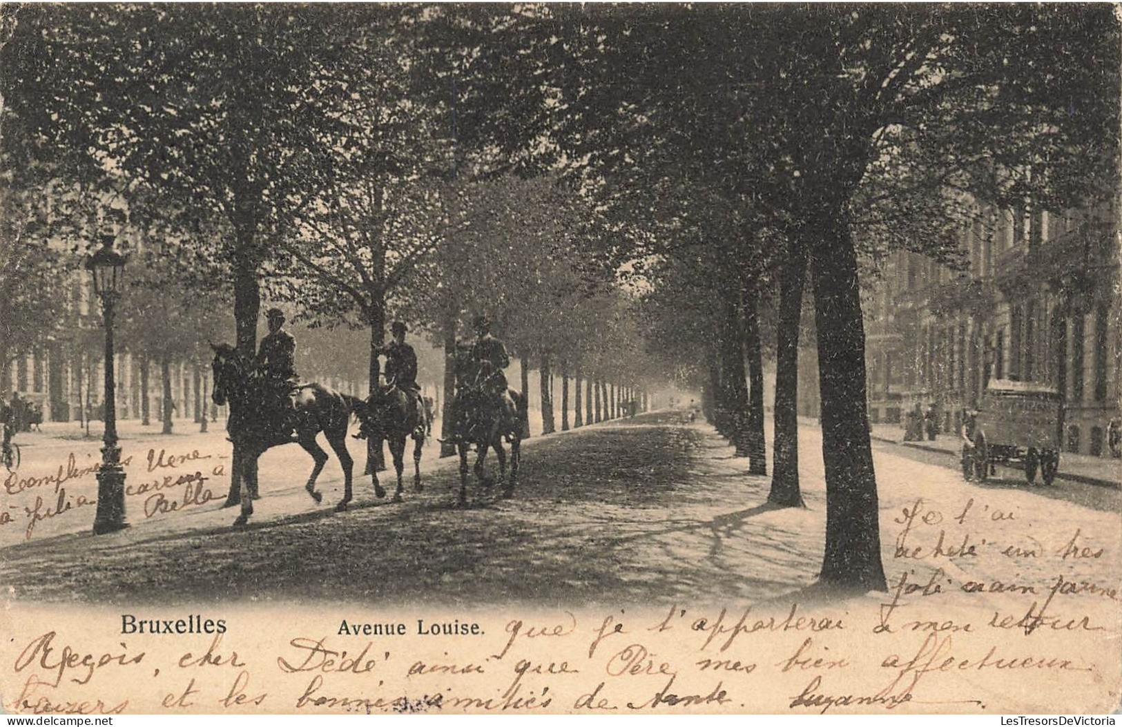 BELGIQUE - Bruxelles - Avenue Louise - Carte Postale Ancienne - Corsi