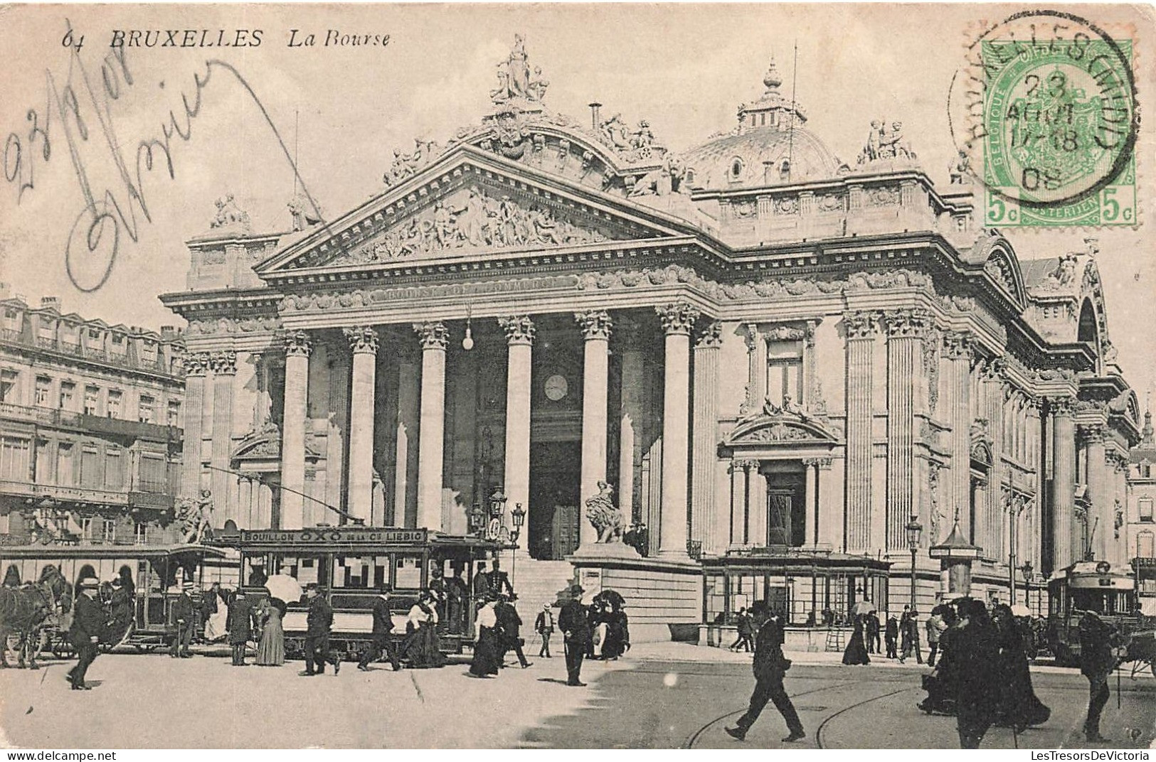 BELGIQUE - Bruxelles - La Bourse - Carte Postale Ancienne - Prachtstraßen, Boulevards