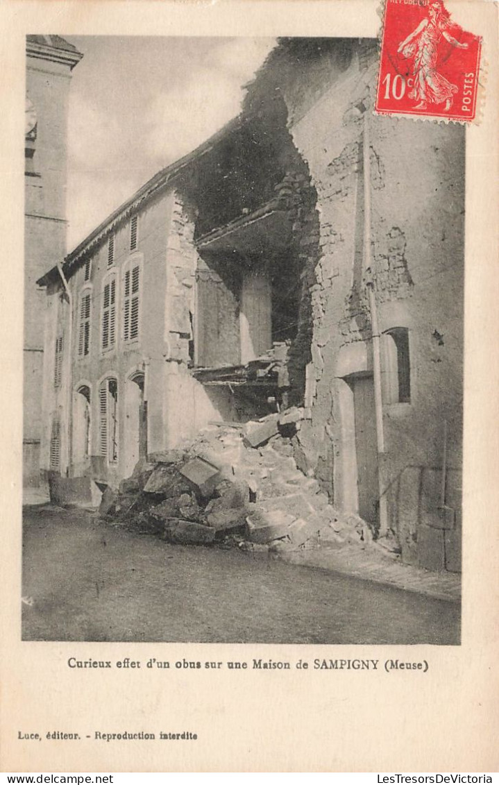 FRANCE - Sampigny - Curieux Effet D'un Obus Sur Une Maison - Carte Postale Ancienne - Other & Unclassified