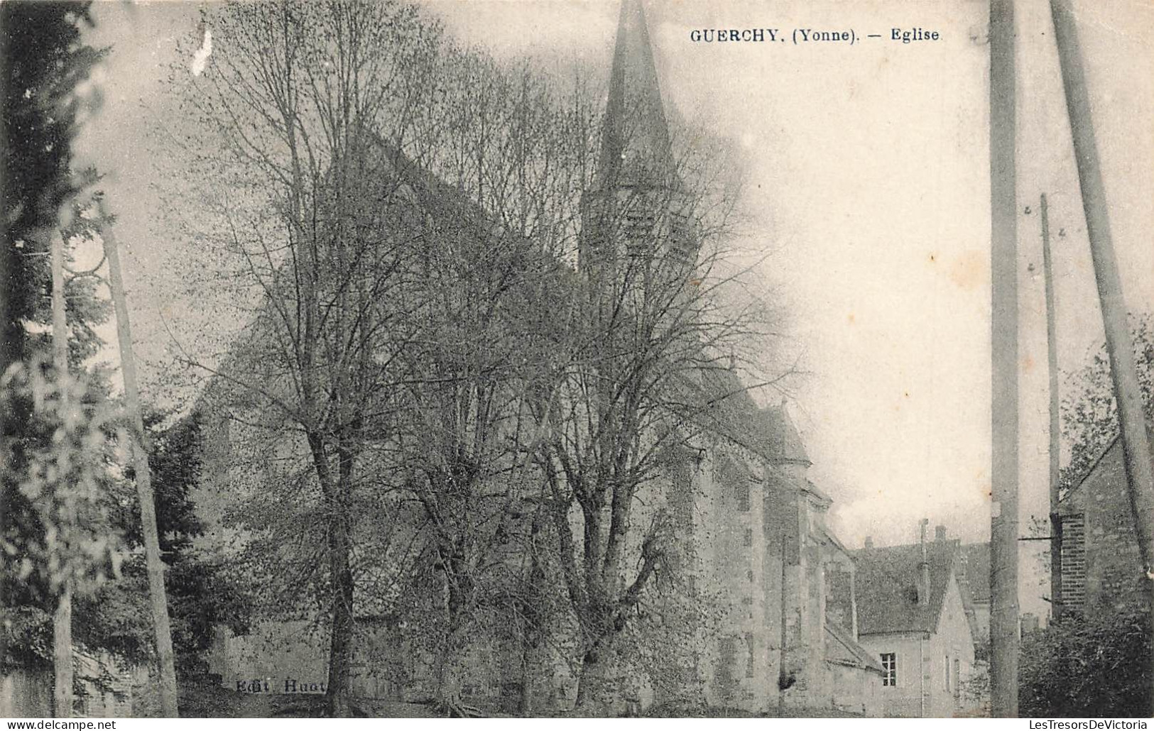 FRANCE - Guerchy - Eglise - Carte Postale Ancienne - Sonstige & Ohne Zuordnung