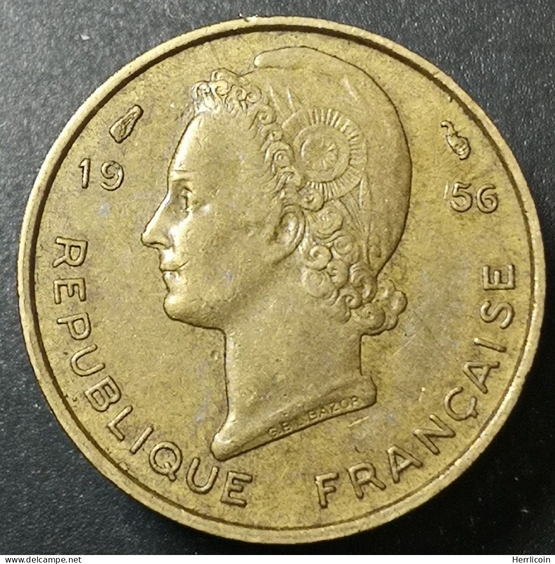Monnaie Afrique Occidentale Française - 1956 - 5 Francs - África Occidental Francesa