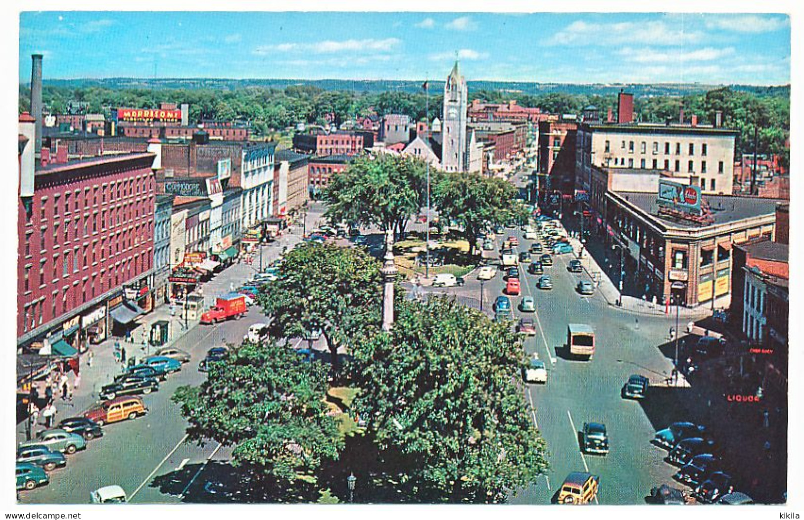 CPSM 9 X 14 Etats Unis USA (104) New York WATERTOWN Public Square Looking East - Rochester