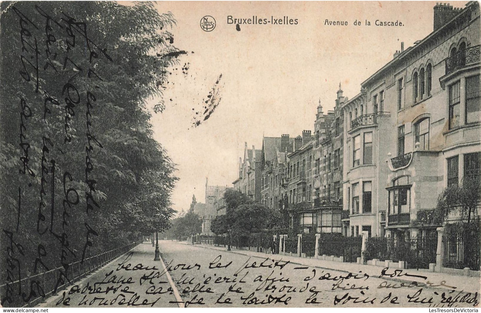 BELGIQUE - Bruxelles - Ixelles - Avenue De La Cascade - Carte Postale Ancienne - Ixelles - Elsene