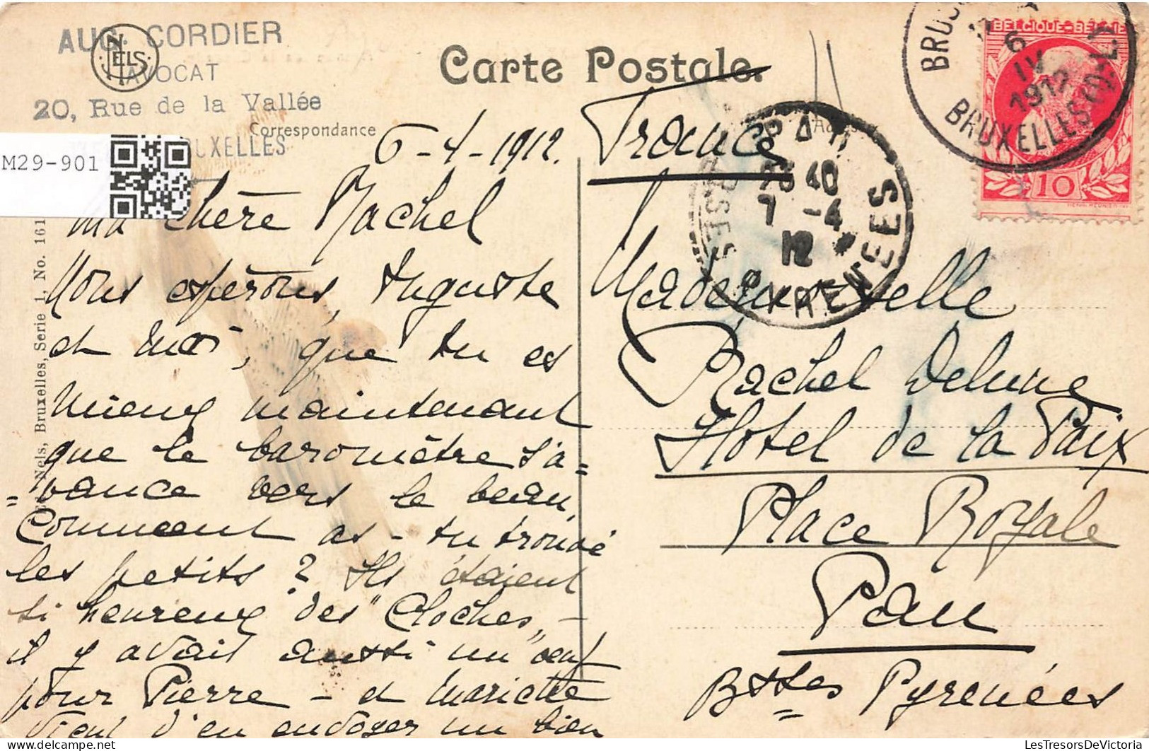 BELGIQUE - Bruxelles - Ixelles - Avenue De La Cascade - Carte Postale Ancienne - Ixelles - Elsene