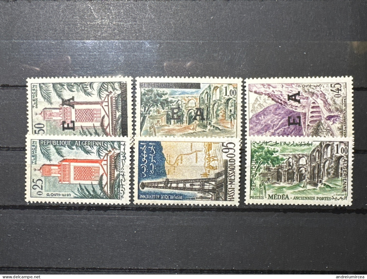 1962. Lot  6 Timbres Algérie. MNH - Autres & Non Classés