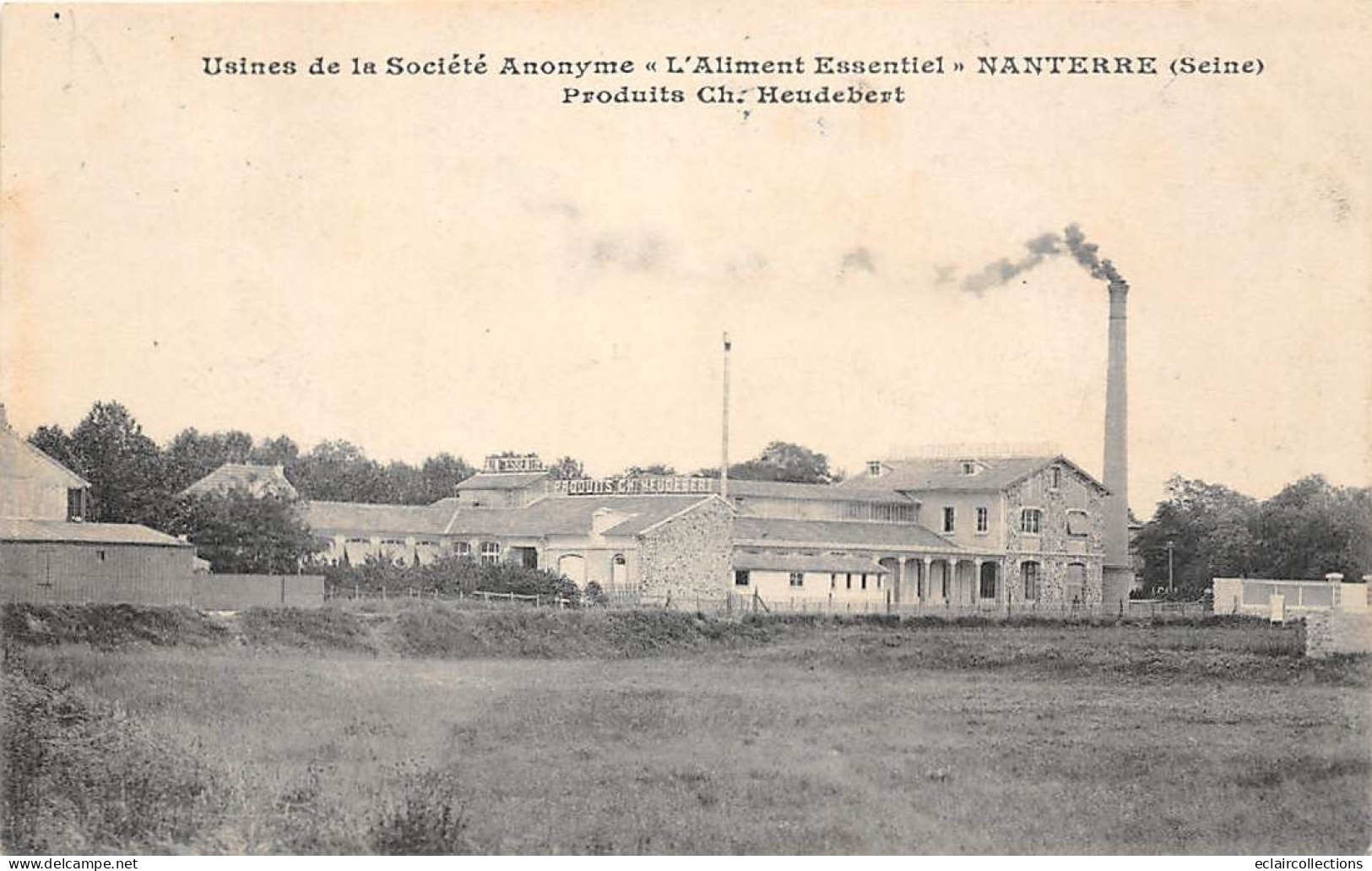 Nanterre         92         Usines  L'Aliment Essentiel  Produits Heudebert. Timbre De Bulgarie          (voir Scan) - Nanterre