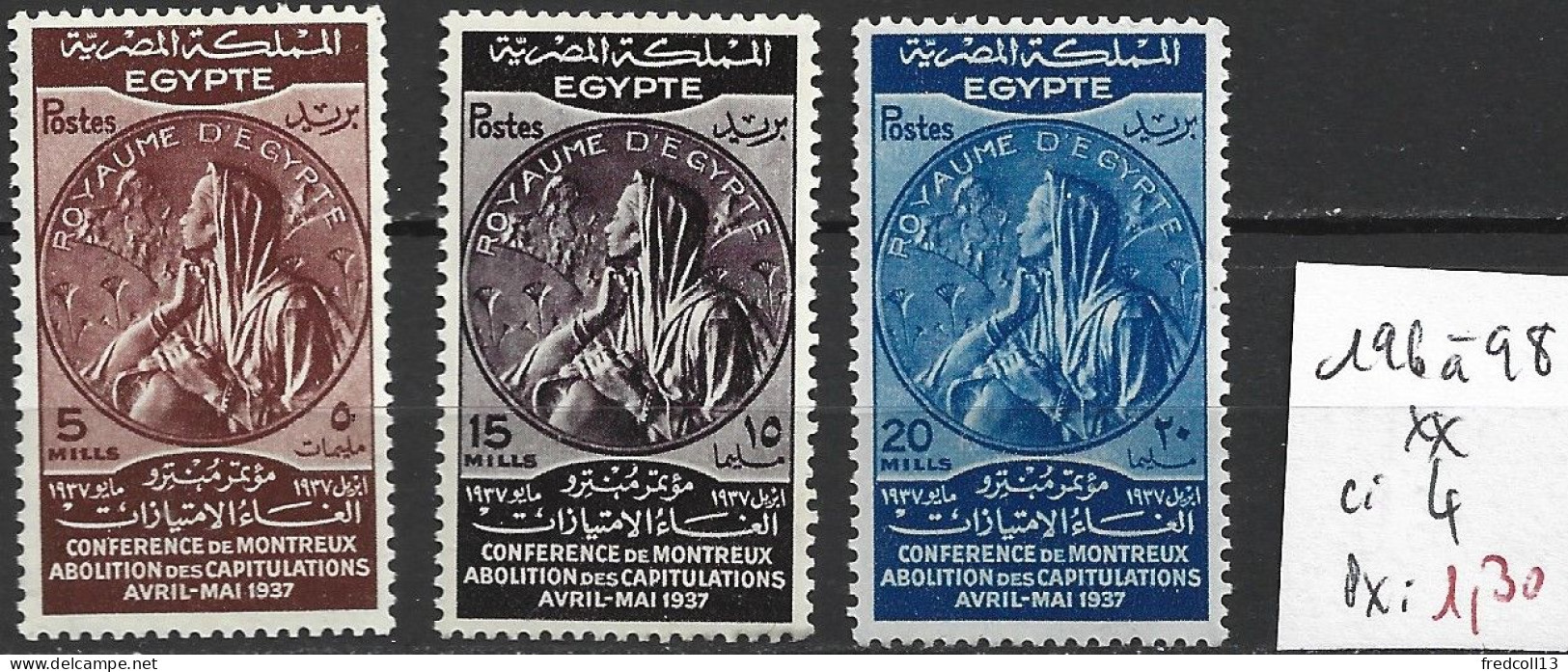 EGYPTE 196 à 198 ** Côte 4 € - Neufs