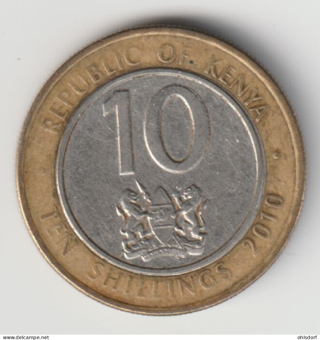 KENYA 2010: 10 Shillings, KM 35 - Kenya