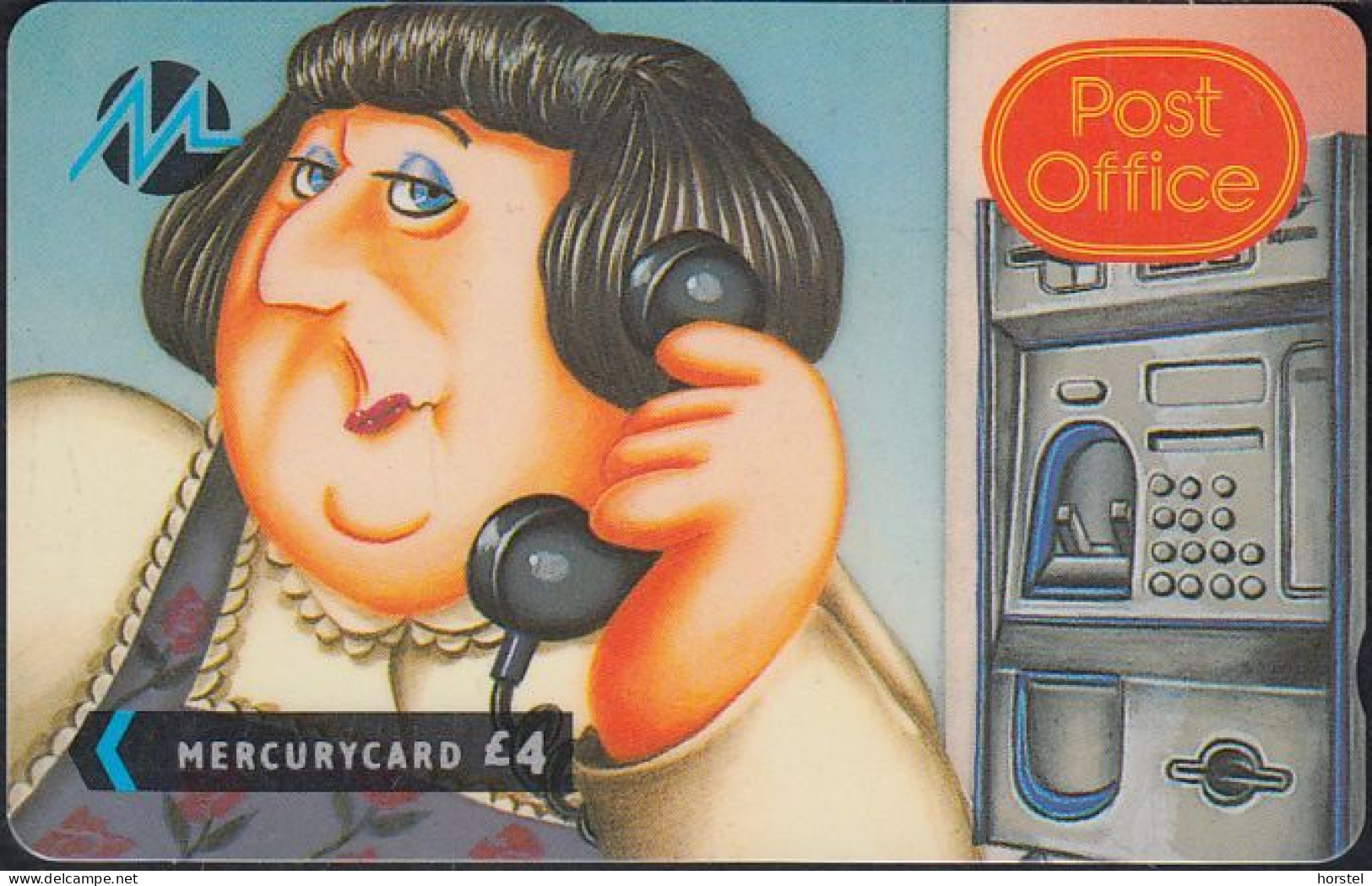 Paytelco Cards - PYPO006 - Mavis - Comic - £4 - 9PPOB - Mercury Communications & Paytelco