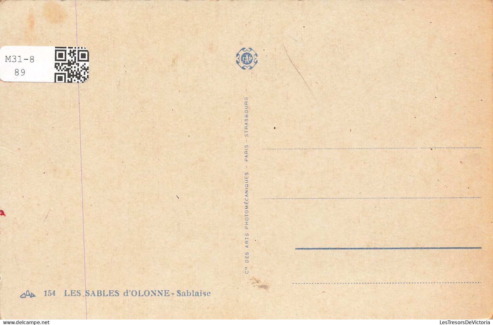 FRANCE - Sables D'Olonne - Une Sablaise - Colorisé - Carte Postale Ancienne - Sables D'Olonne