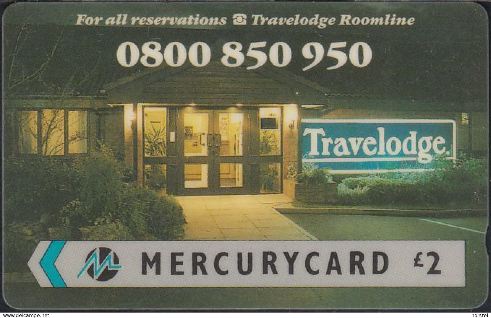 Paytelco Cards - PYTH002 Travelodge 0800 850 950 - £2 - 6PTHA - [ 4] Mercury Communications & Paytelco