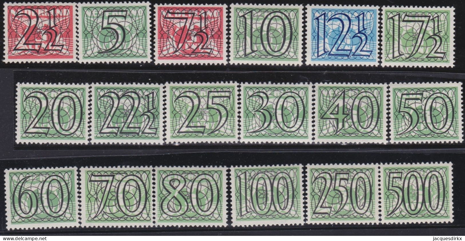 Nederland        .   NVPH     .   356/373     .    ** (356: * )  .   Postfris  .   /   .   MNH - Neufs