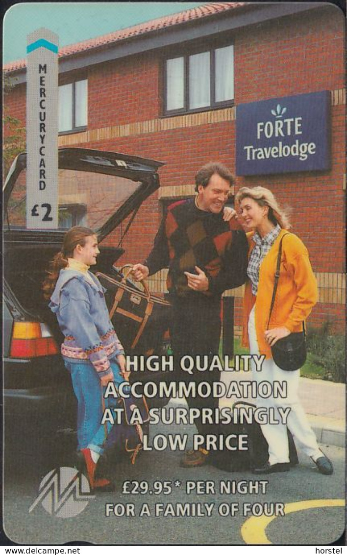 Paytelco Cards - PYTH003 Forte Travelodge (with Price) - £2 - 7PTHA - [ 4] Mercury Communications & Paytelco