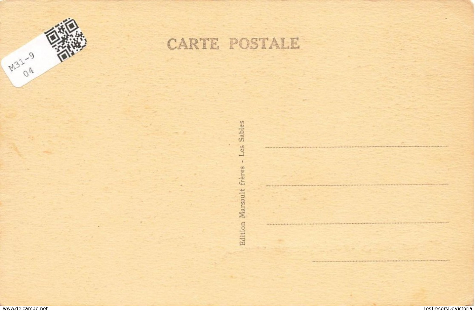 FRANCE - Sables D'Olonne - La Jolie Petite Sablaise - Carte Postale Ancienne - Sables D'Olonne