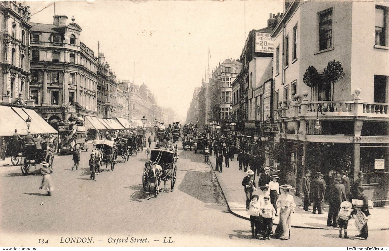 ROYAUME UNI - Londres - Rue Oxford - LL - Animé - Carte Postale Ancienne - Autres & Non Classés