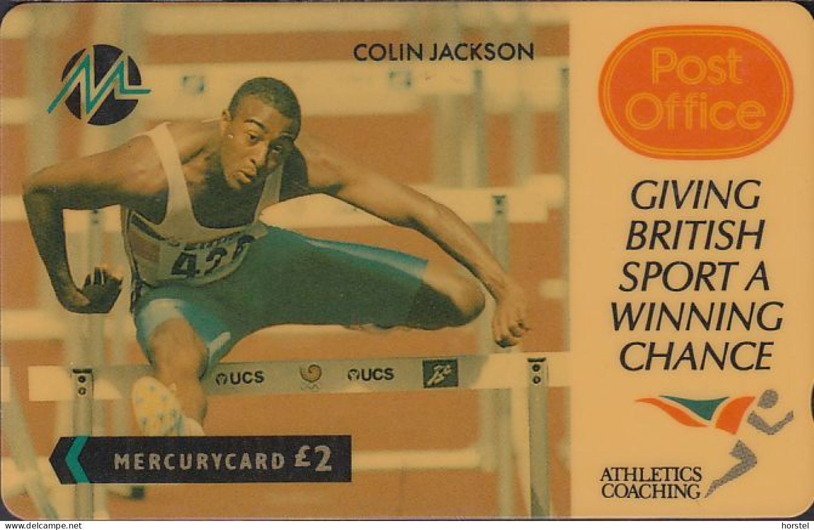 Paytelco Cards - PYPO001 - Sport: Colin Jackson - £2 - 2PPOA - [ 4] Mercury Communications & Paytelco