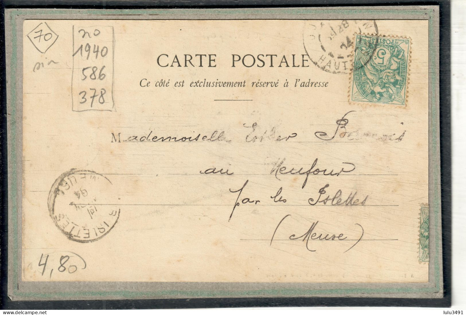 CPA - JUSSEY (70) - Aspect De L'Hôtel Du Commerce Et De La Gare En 1904 - Jussey