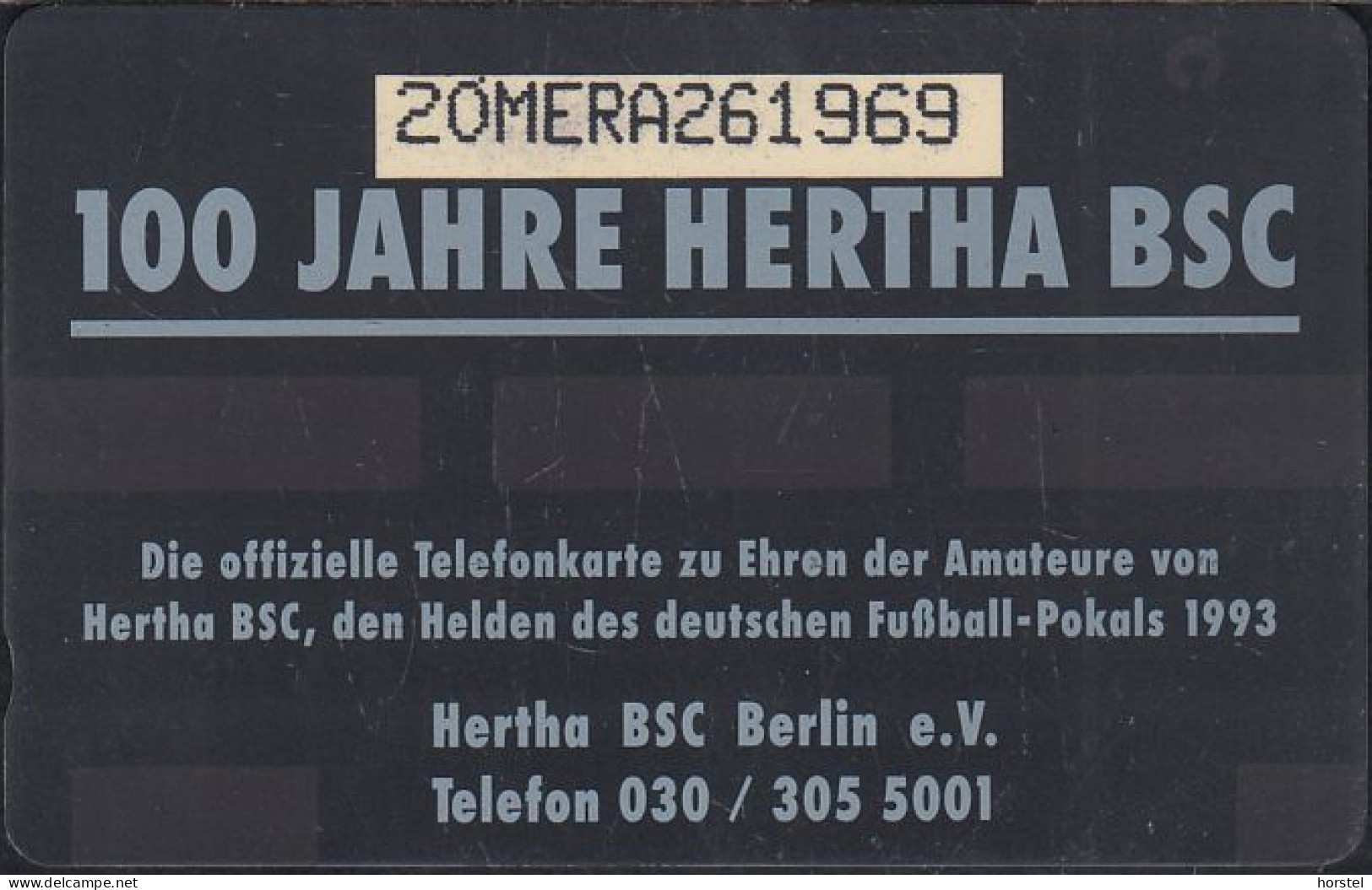 Mercury - MER480 - Berlin Hertha BSC 100 Jahre - Fußball - 50p - 20MERB - Mint - [ 4] Mercury Communications & Paytelco