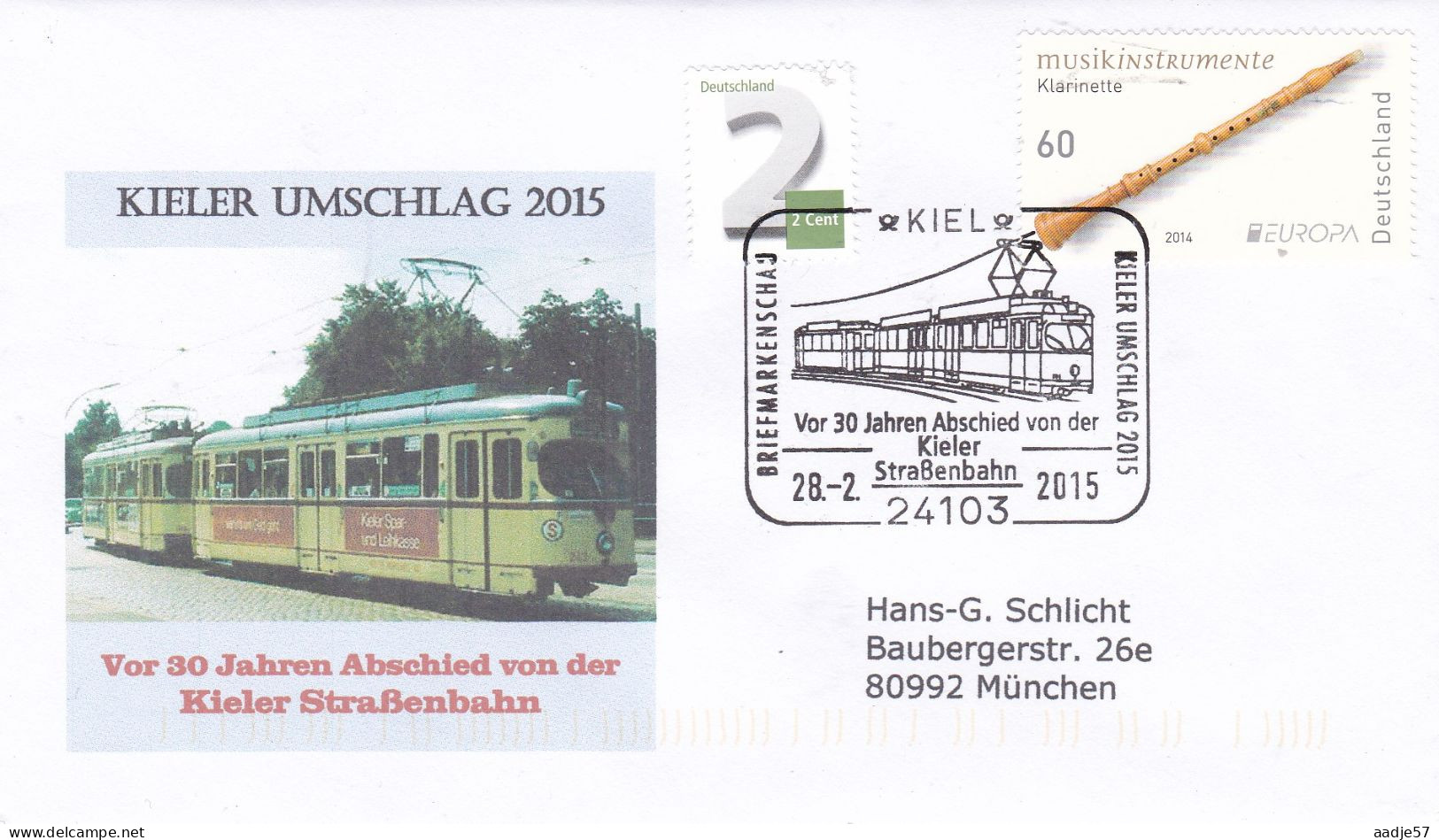 Germany Deutschland  Kieler Umschlag 2015 28-02-2015 - Tram